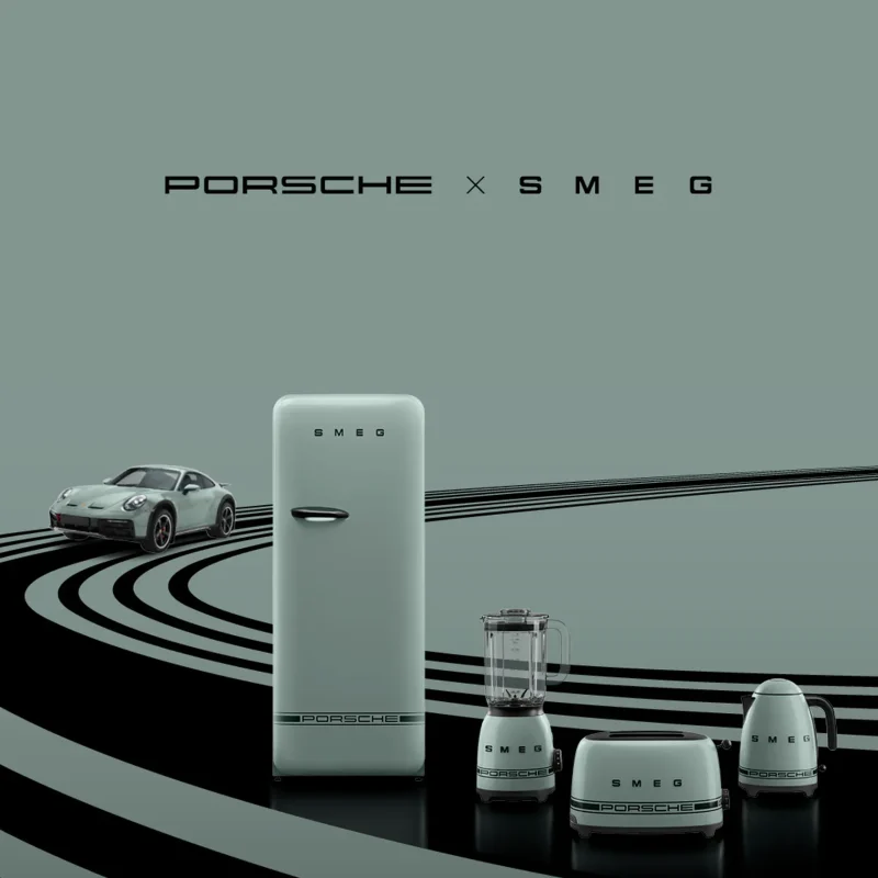 Design, Präzision, Leidenschaft – die neue Porsche x SMEG Kollektion bei xanocs